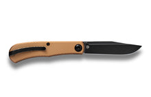 "Lab" Front Flipper in Blackwash 154CM + Bronze & Black Aluminum