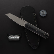 Feist Fixie Handmade Black Linen Micarta Scales OD Green G10 Liners