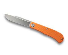 "Lab" Front Flipper in 154CM Satin + Orange & Gray Aluminum