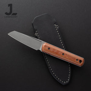 Feist Fixie Handmade Custom Natural Linen Micarta Orange G10