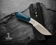 "Prototype" in Magnacut & modern blue paper micarta July 2026
