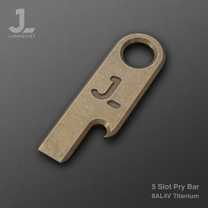 5 Slot Keychain Prybar / Bottle Opener