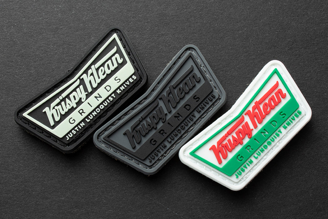 3x Krispy Klean Grinds PVC Patches